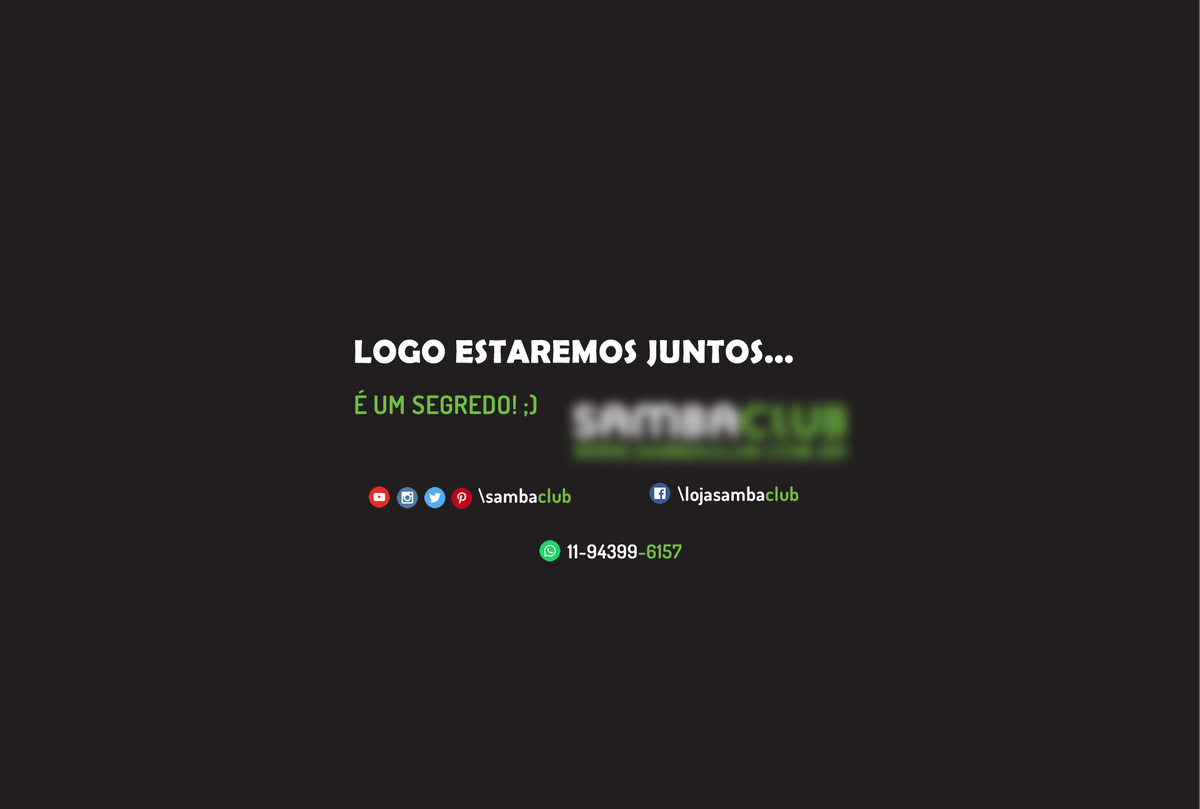 sambaclub's tweet photo. Aguardem! Tem novidade chegando.... https://t.co/0C3bz7Fcaw