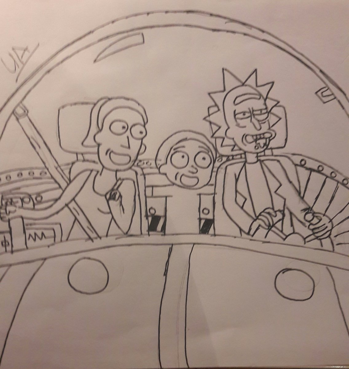 ArtistUndertale's tweet photo. Hi guys here are some rick and morty drawings I did thanks guys and stay awesome https://t.co/Hyn7PCGi9E