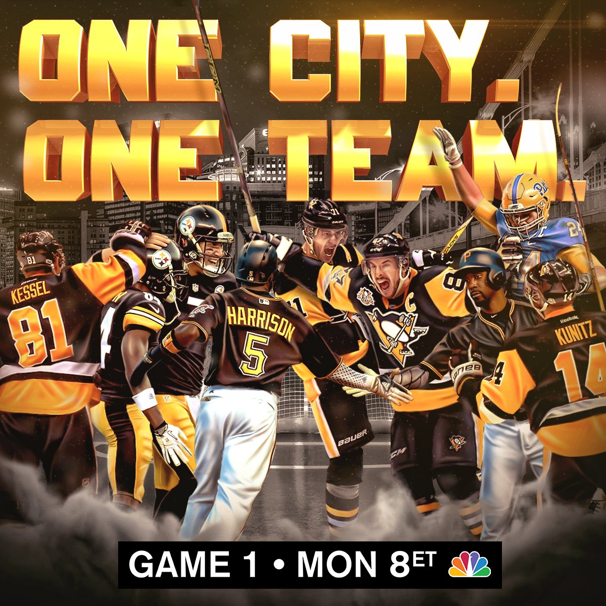 NBCSportsHockey's tweet image. When you play Pittsburgh, you play the whole city. 

#StanleyCup