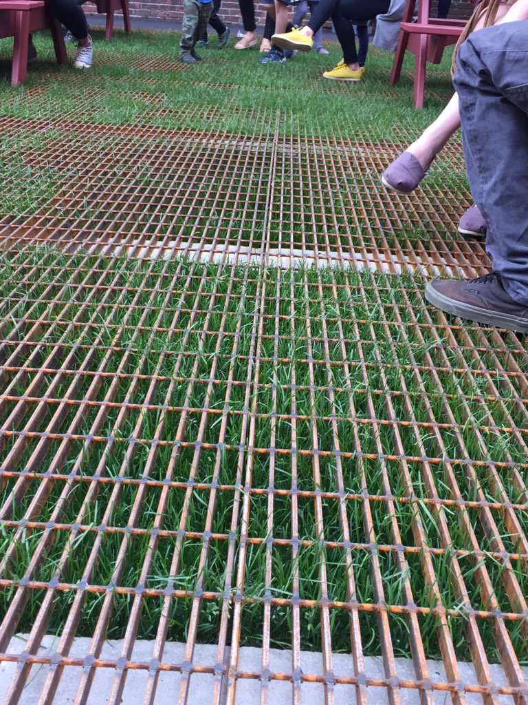 vbcfoundation's tweet photo. Durable grass at Mass MOCA https://t.co/PmDklYQI7y