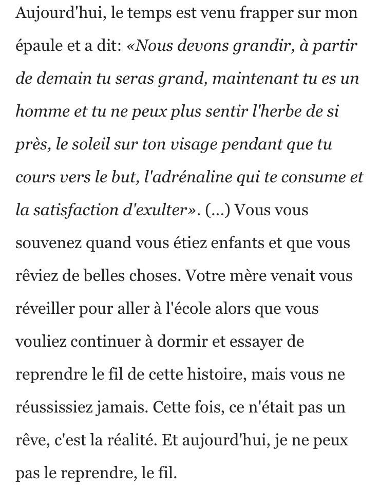 EmmyBineau's tweet photo. Je vous lance un défi : lire la lettre d'adieu de Totti sans verser une larme 😳 #TottiDay #Capitano https://t.co/0C83TrpFhw