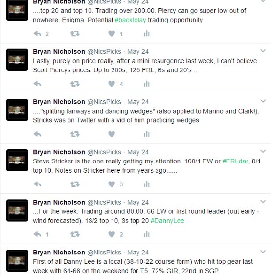 NicsPicks's tweet photo. Nice week in the golf. Lowry T6 at Wentworth too.😀 #TopTender https://t.co/FmcW7yRCVw