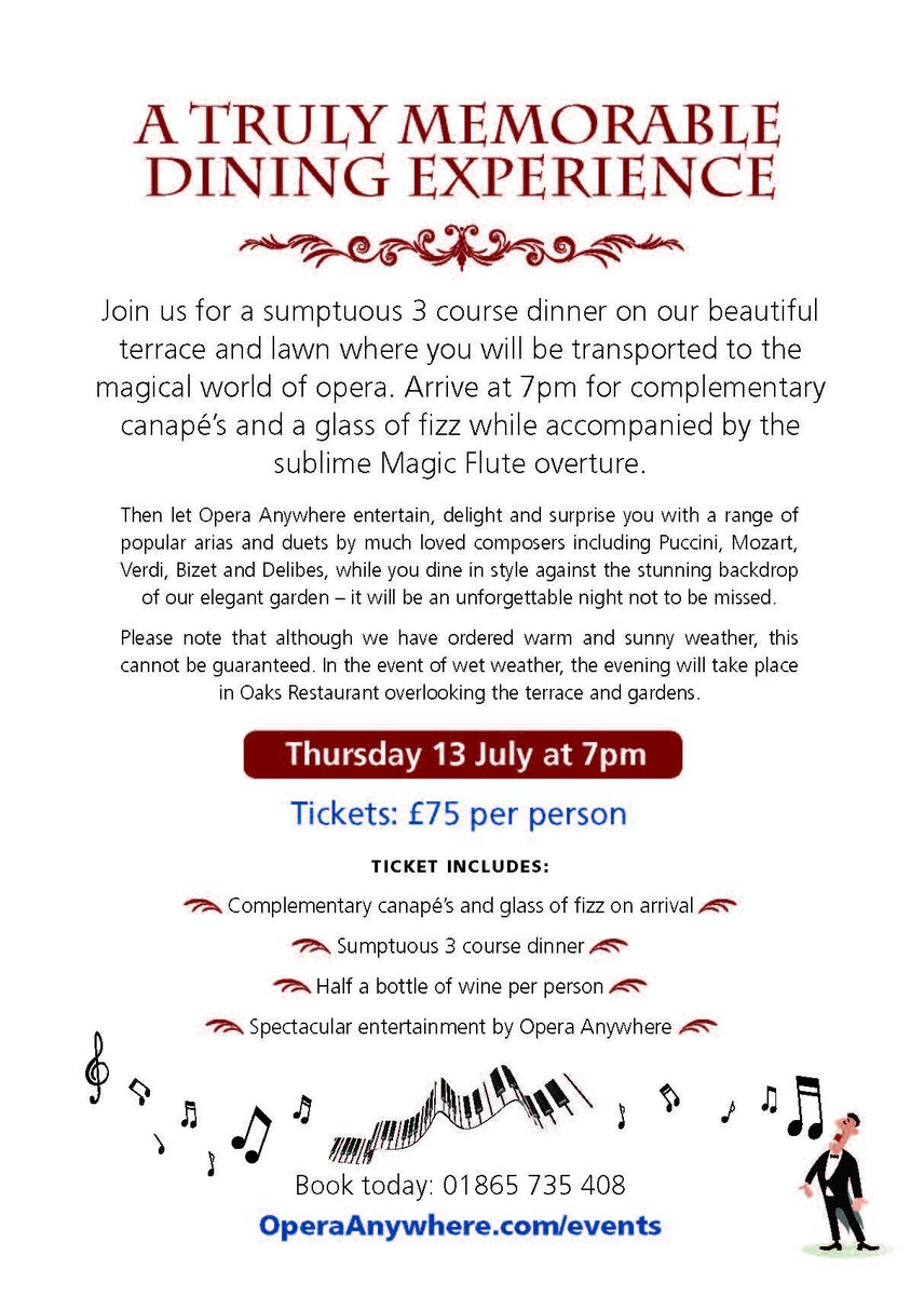 OperaAnywhere's tweet image. Turn your garden party into a magical opera event!
#TheMagicOfOpera