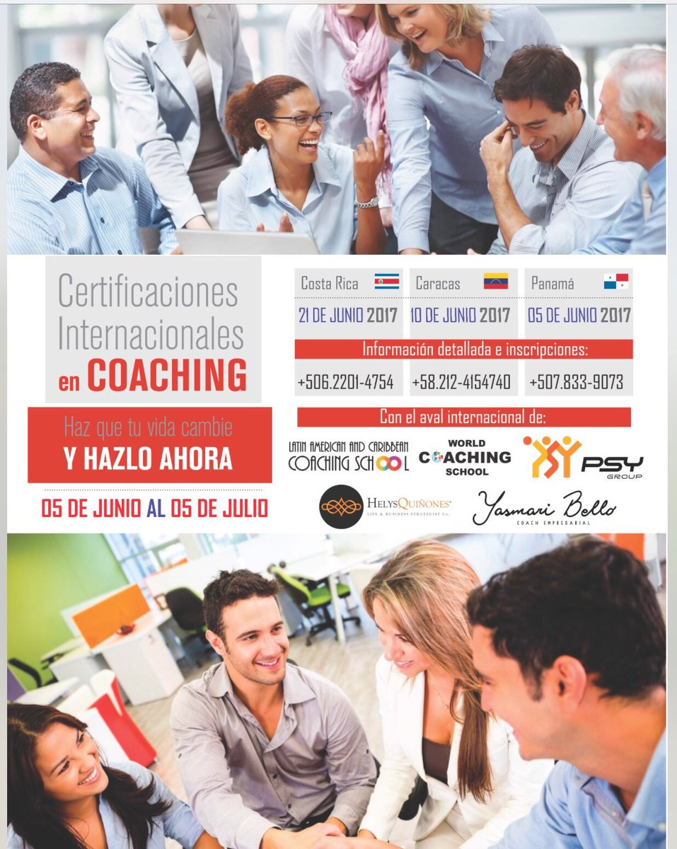 yasmaribello's tweet image. Certificación Internacional en #Coaching #Panamá llama a los números y di que yo te lo recomendé @PSYGroup comienza tu cambio en Junio