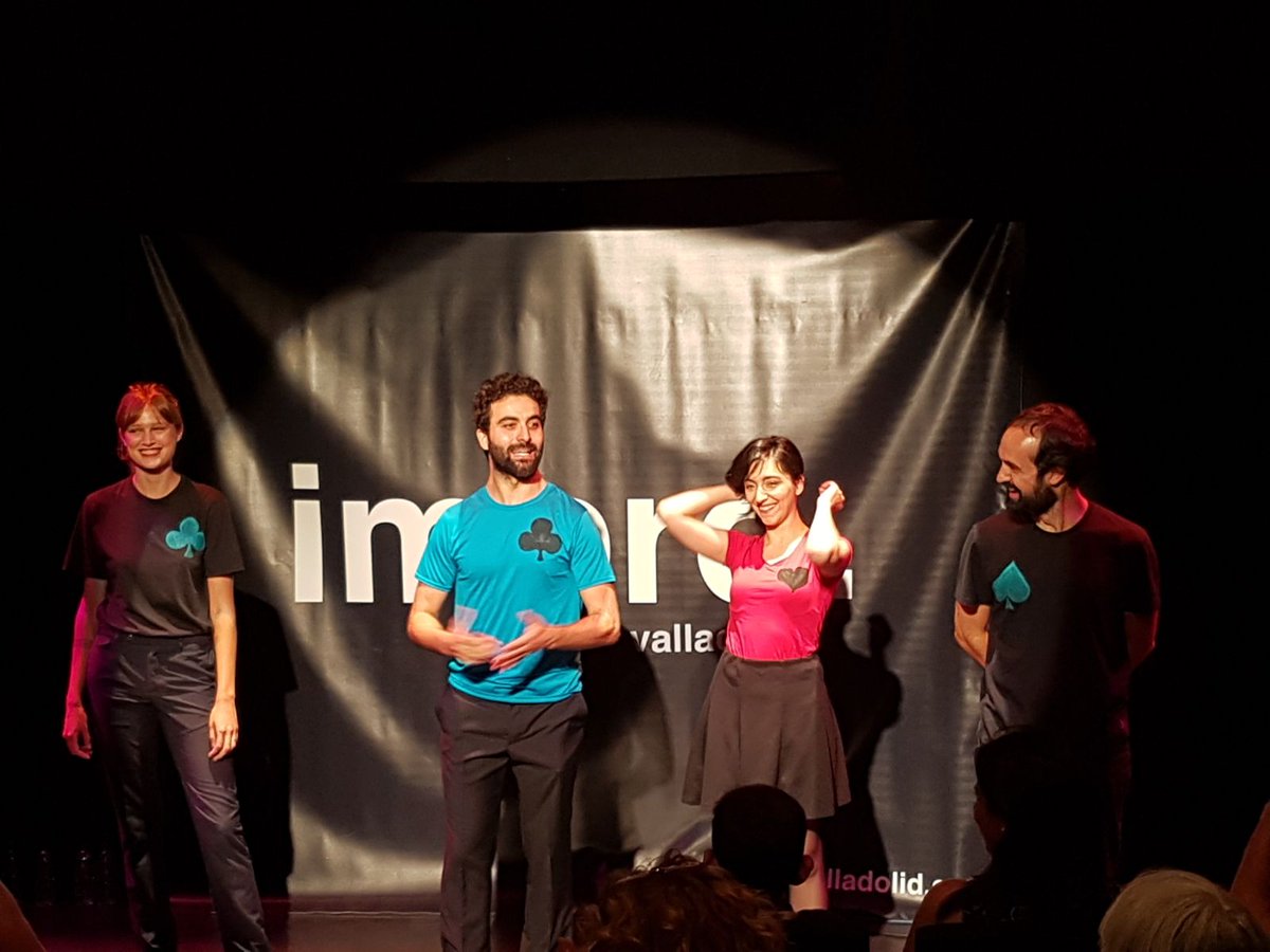 impromagia's tweet photo. ¡Gracias @ImproValladolid por invitarnos al #improTAC! Gracias a @PalomaRCordoba @AlbertoTriano #KiaGarcía y @BertaMonclus, guapos. https://t.co/Dk8cr9lQMU