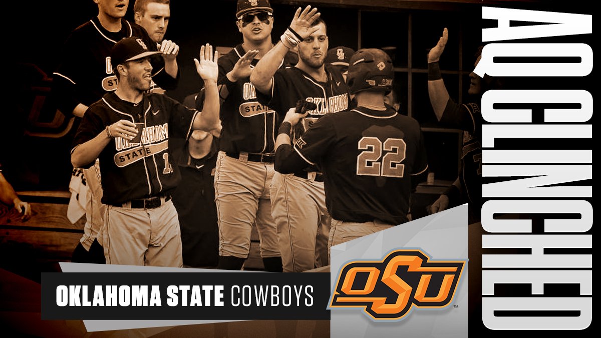 NCAABaseball's tweet photo. THE POKES ARE BIG 12 CHAMPS!

🏆 Oklahoma State 🏆

#RoadToOmaha https://t.co/6SfnDBzucy
