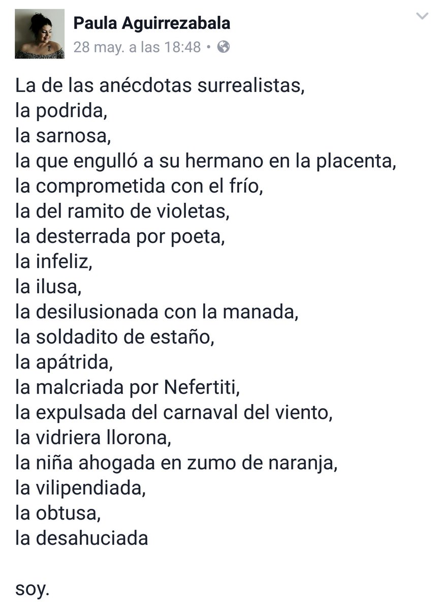 Pauloshki's tweet photo. He publicado un poema en facebook. Mi madre ha contestado esto: https://t.co/PGQqxmkq6v