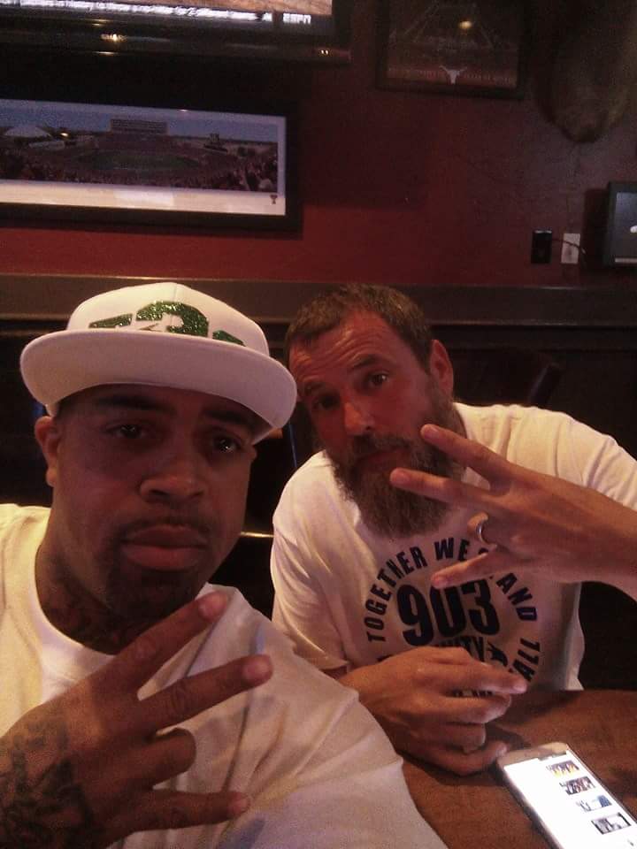 dogcity903's tweet photo. @socialkennel and Breadman uniting the #903. The podcast launches next month! #903podcast #dogcity #tha3 https://t.co/phzK2mXv87