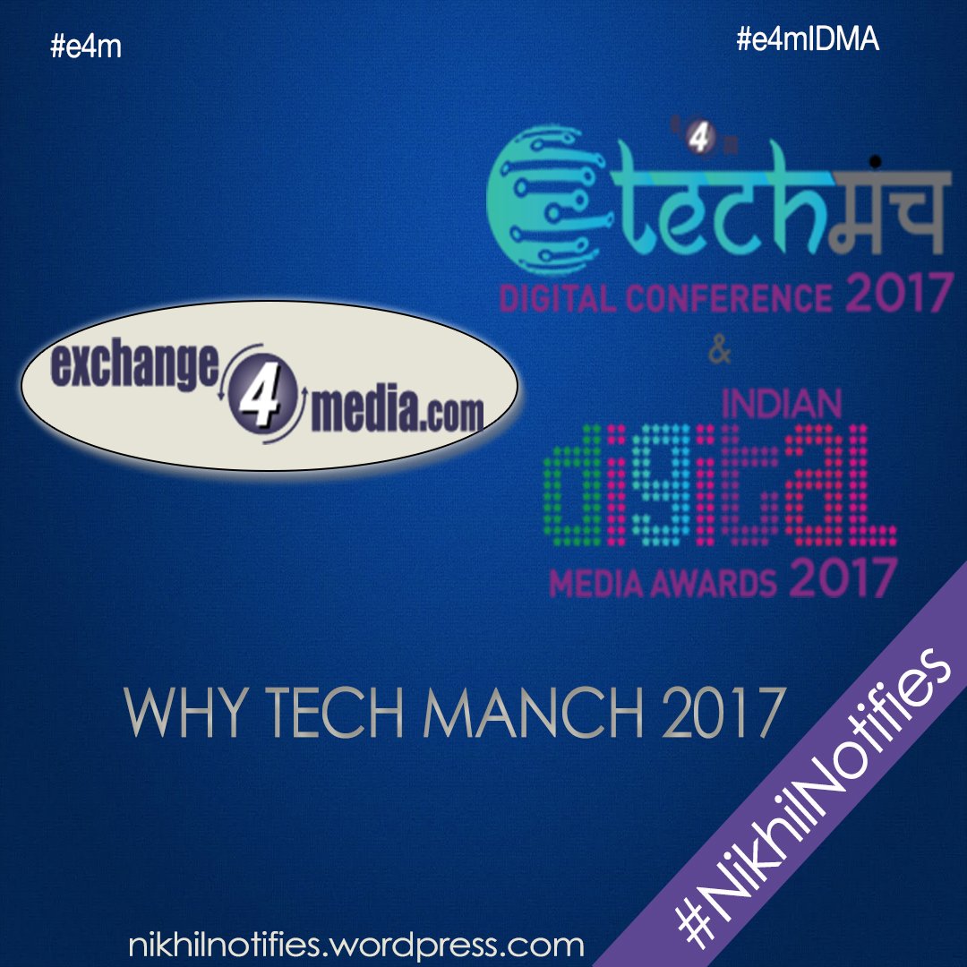 nikhil_dinta's tweet photo. A blog on Why Digital marketing techmanch 2017? #IDMA2017 #staytuned for updates #nikhilnotifies #mondaymotivation https://t.co/6pTe44gwZ2 https://t.co/WIl2HjHlxy