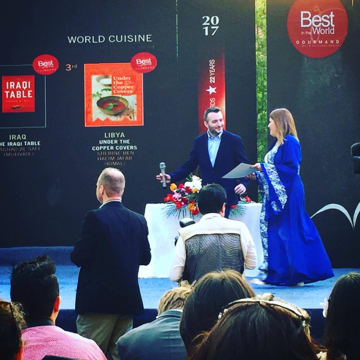 DimaSharif's tweet photo. Plated Heirlooms we did it! 🏅🎉🎊#GourmandWorldCookbookAwards #BestInTheWorld #soproud 🤓😍📚#PlatedHeirlooms #DimaSharif #UAE #Falasteen https://t.co/BpHgcXlkHS
