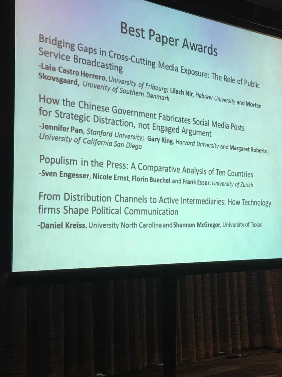claesdevreese's tweet photo. Top @poli_com paper award to @Mo_Skovsgaard @laiacastroh and Lilach Nir🎉🎉#ica16 https://t.co/VSqmSrbPfl