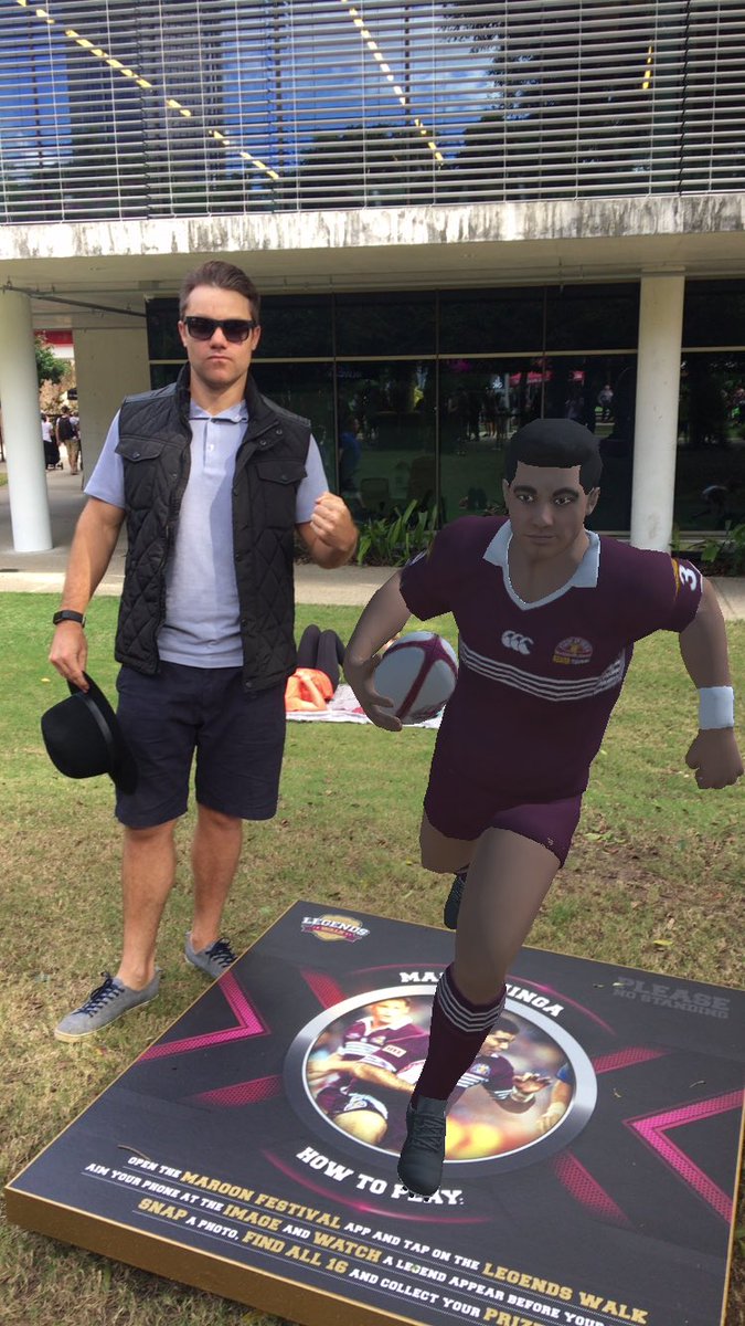 Well done <a href="/maroonfest/">MaroonFest</a> on a quality event &amp; app. Legends #AugmentedReality walk is well worth a look. #AR