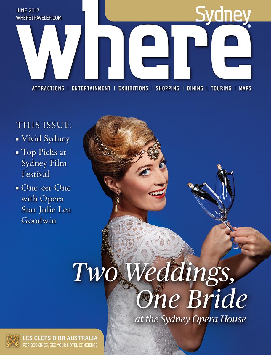 WhereAustralia's tweet image. The Sydney Where June issue is out now with @OperaAustralia #TwoWeddingsOneBride on the cover, playing in June @SydOperaHouse