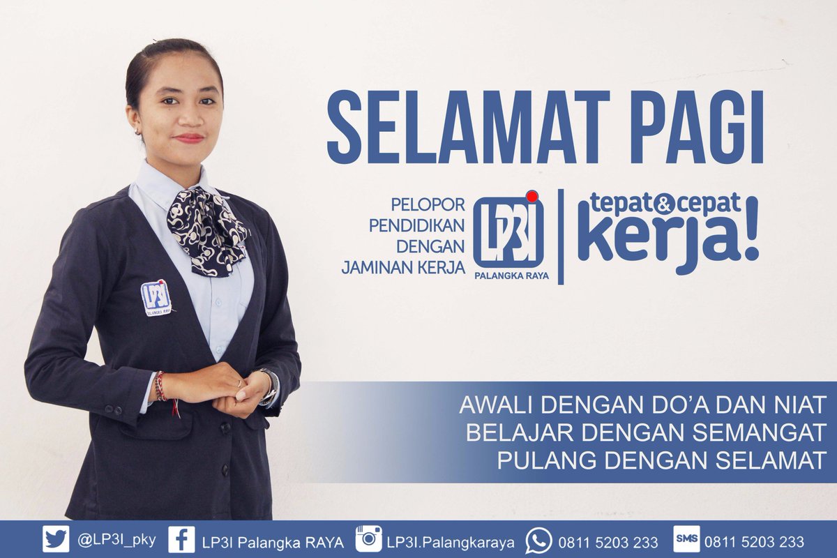 Selamat Pagi.
Awali setiap aktivitasmu dengan berdo'a ya... :)
#LP3IPalangkaRaya
#LP3ITepat_cepatkerja