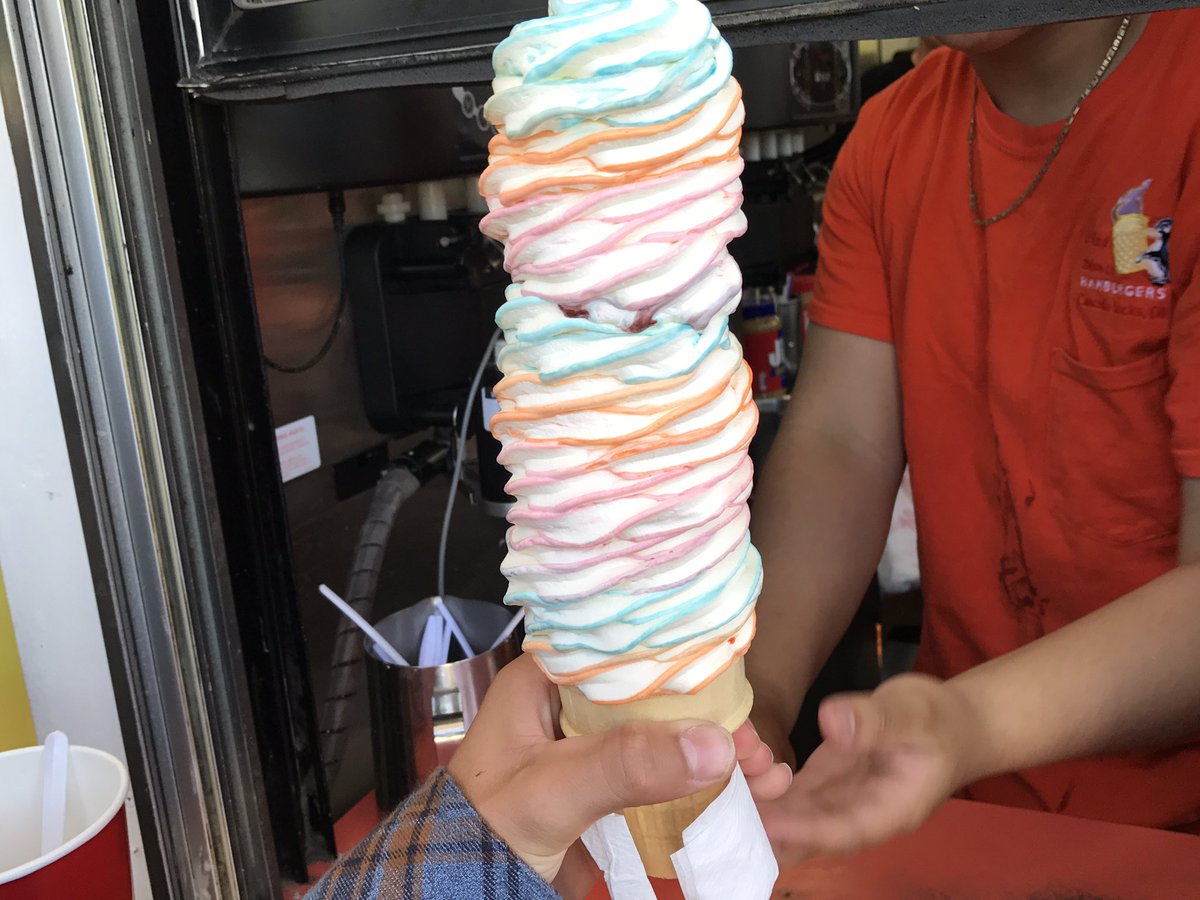 Now that's an Ice Cream Cone @OnTheRoadEats @ChefGregReilly