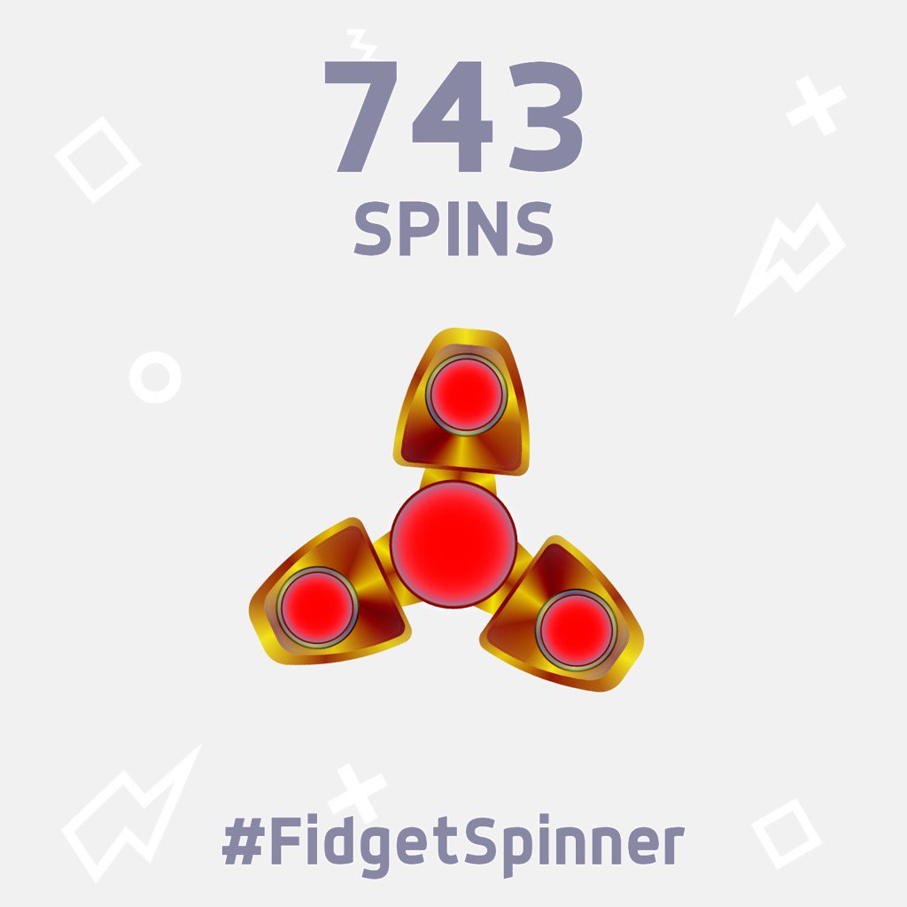 I've just scored 743 spins in this new #FidgetSpinner game! itunes.apple.com/app/finger-spi… Can you beat me?