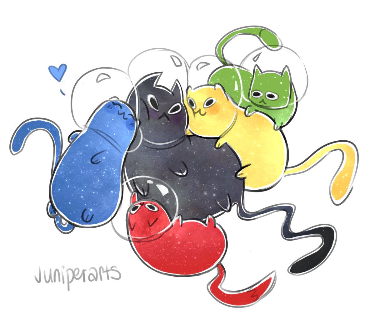 juniperjadelove's tweet photo. Voltron AU where everything is the same except the lions can transform themselves into fat, floating space cats ✨🐱
#voltron #vld https://t.co/pfjmoYJyf5