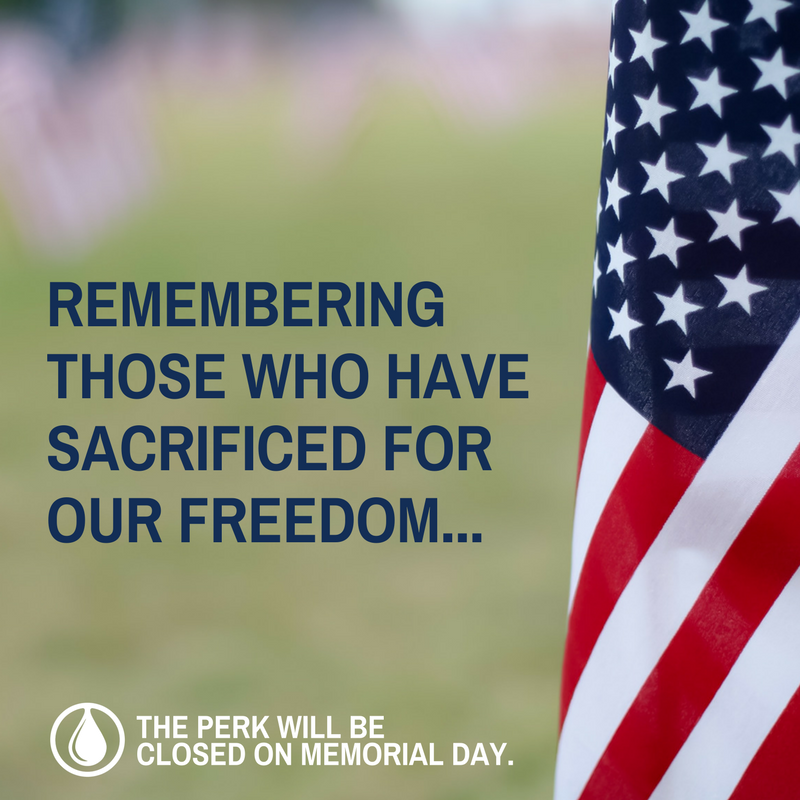 ThePerkFW's tweet photo. The Perk will be closed on 6/29 in observance of Memorial Day https://t.co/g4m769ZoWU