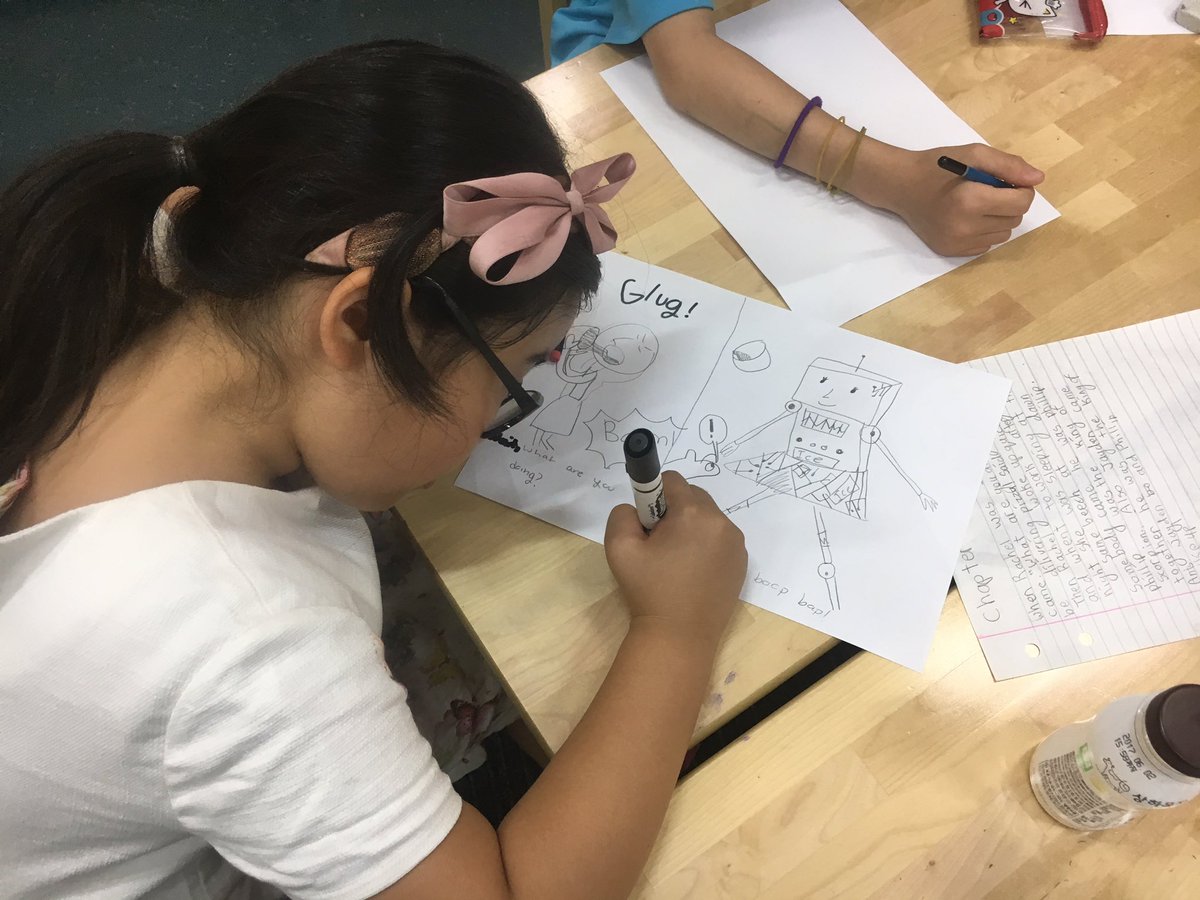 bensexton28's tweet photo. #Class2B making themselves as robots after reading RoboSauce by @Rubingo #roboclass https://t.co/NS75aUm7Vb