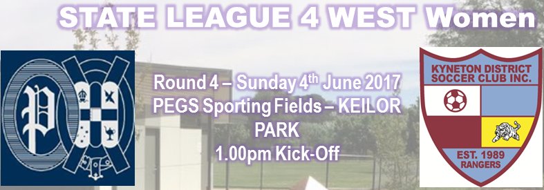 Senior Women take on PEGS this Sunday 4th June - Kick Off at 1.00pm.  #Rangerstillidie <a href="/KynetonSoccer/">Kyneton Soccer</a>