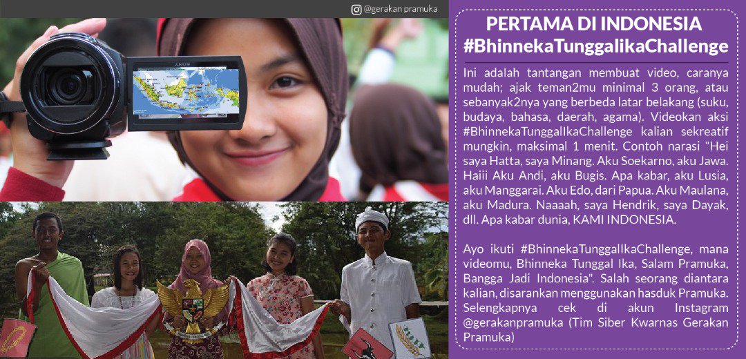 kwarnas's tweet photo. Apa itu #BhinnekaTunggalIkaChallenge? https://t.co/TvyVKYxWRl