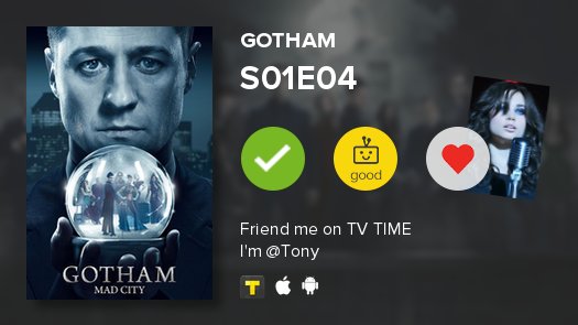 spideyxz's tweet photo. uma série atrasada a menos lalalalala 
 
S01E04 of Gotham! #Gotham  https://t.co/wRZr60nQBA https://t.co/D4mkb03xeW