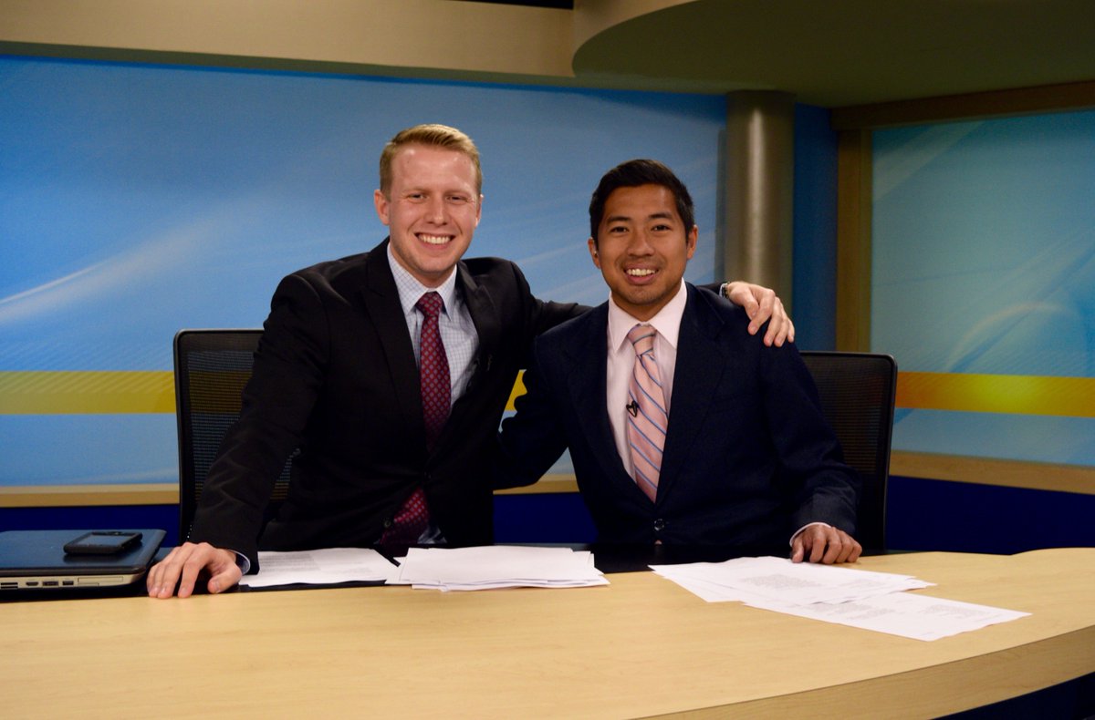 ZaldyTV's tweet photo. Hey you, watch us at 10... Why?
It's @HarrisonKSNT's last show on the desk.
So our shenanigans are over :( but it's been a pleasure! https://t.co/1h6XbgYWTh