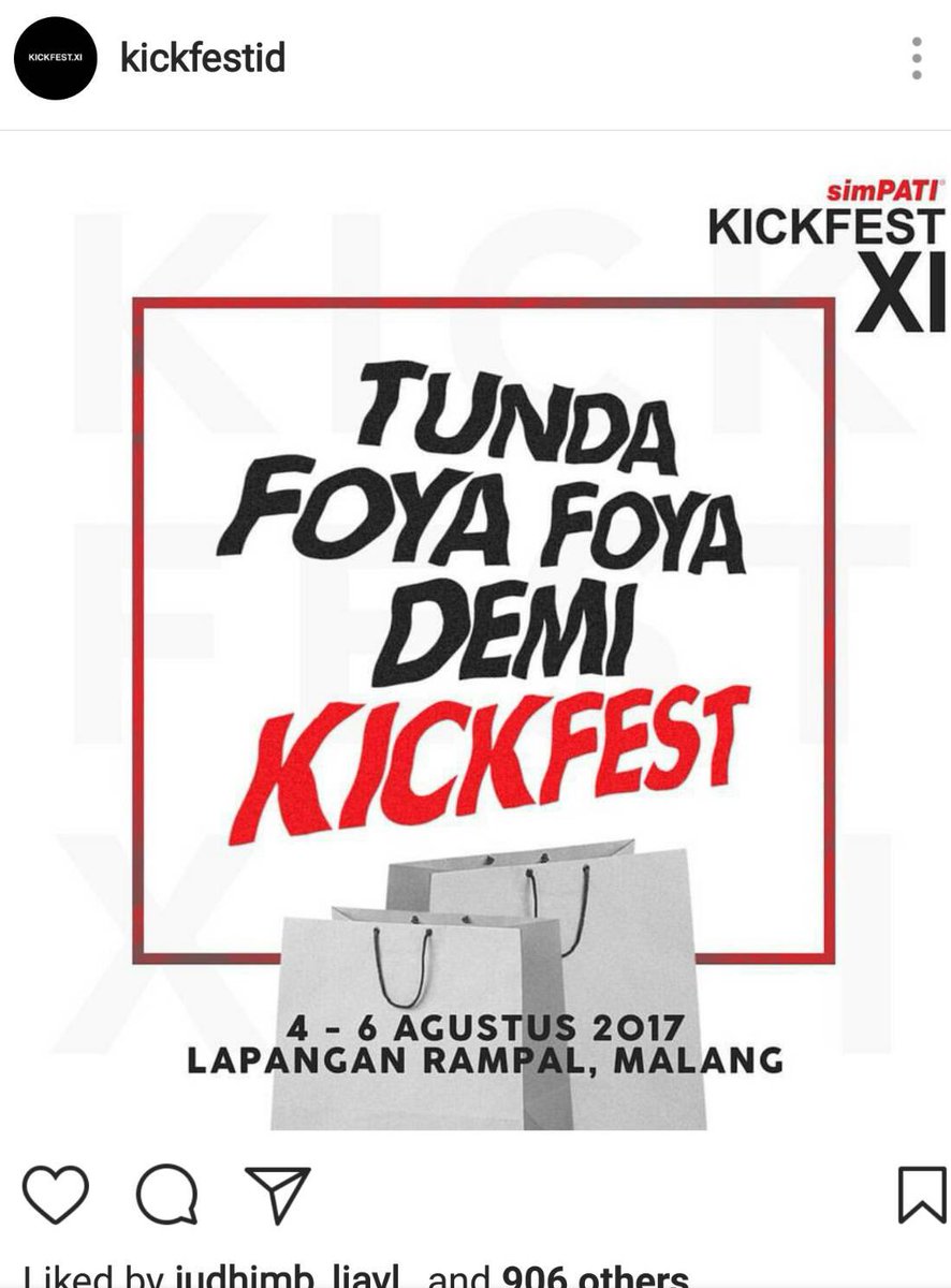 yuk. ditunda foyafoya nya #demibelanjadikickfest. uang lebarannya ditabungin yah gaes :))) yuk follow ig kita jugaaa @kickmlgid yaaaa~~