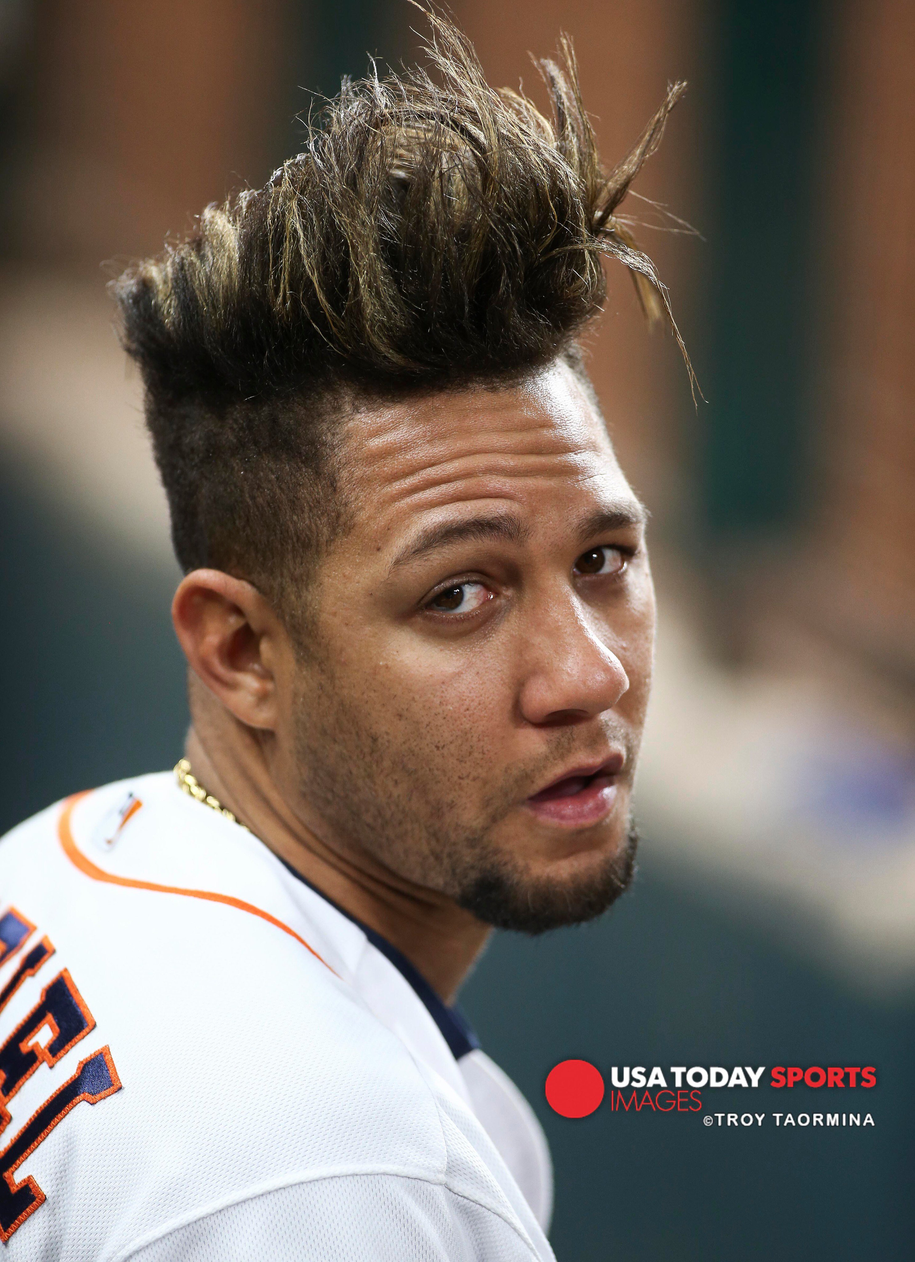 Troy Taormina on X: I've been seeing a lot of Yuli Gurriel wigs lately.  But there is only one original. #YuliHair #Astros   / X