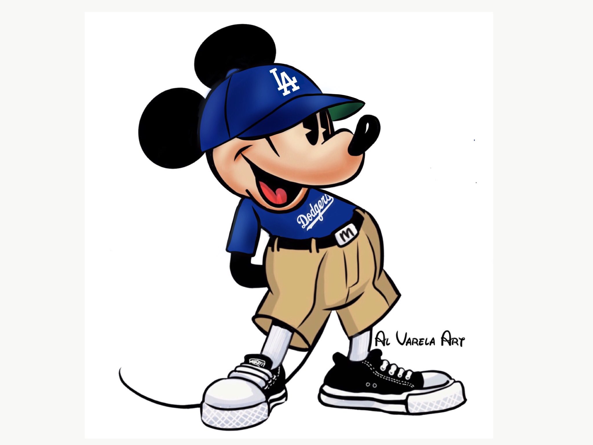 Al Varela on X: Great series @Dodgers #Dodgers #MickeyMouse #Disney  @DodgersNation @LosDodgers @DodgerInsider #AlVarelaArt   / X