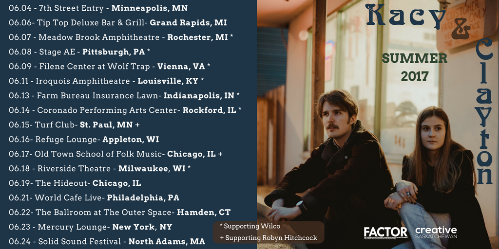 kacyandclayton's tweet photo. Our entire June U.S. tour schedule is HERE!  Chicago!  Philadelphia! New York!  RT if you like Hawkins Cheezies, or if you love folk music 😃 https://t.co/zrkN3j2Enu
