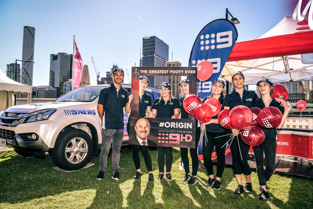 maroonfest's tweet photo. @Channel9 team are here at Maroon Festival!

Come pass the footy and get your photo taken at the mini news desk.

#MaroonFestival #QLDER https://t.co/OqxER13CH1