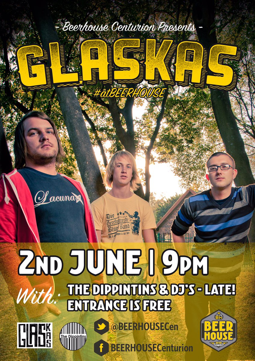 Sien julle die 2de Junie by @BEERHOUSECen Gratis toegang!