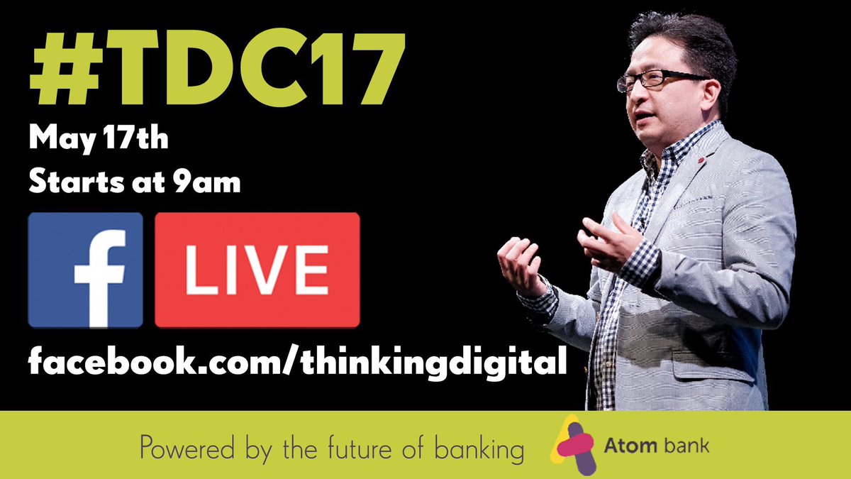 ThinkingDigital's tweet photo. 🔴LIVE: Thanks to @atom_bank you can watch our live stream on Facebook here https://t.co/CopD9GqcZz https://t.co/KMmIyKrloy