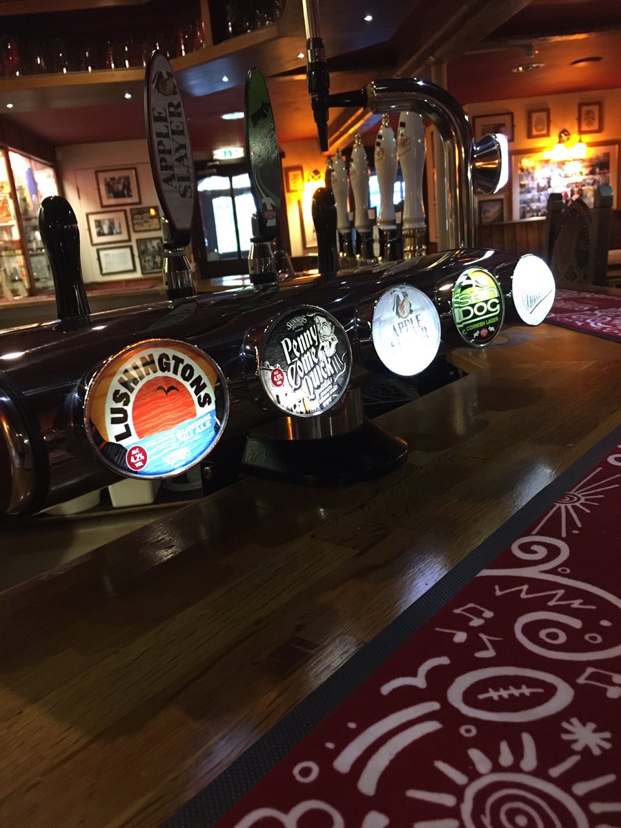 #Lushingtons and #PennyComeQuick looking stunning in keg on the bar <a href="/Skinnersbrewery/">Skinners Brewery</a>. Did not disappoint, delicious