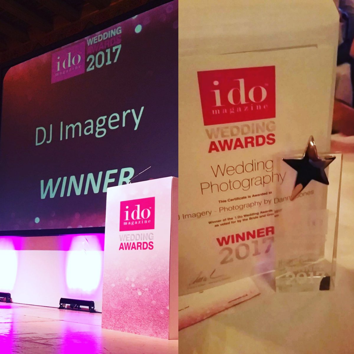 This happened last night :) .. #idoweddingawards2017 #photographer #retford #notts #retfordtimes #sheffield 2nd year running :)