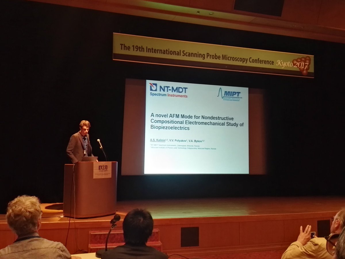 VladimirKotoff's tweet photo. #NTMDTSI #AFM The 19th International #ScanningProbe #Microscopy Conference Kyoto 2017 #HDPFM #spm #microscope #nano https://t.co/VgUK4AmmQD https://t.co/YlcjuNiNPz