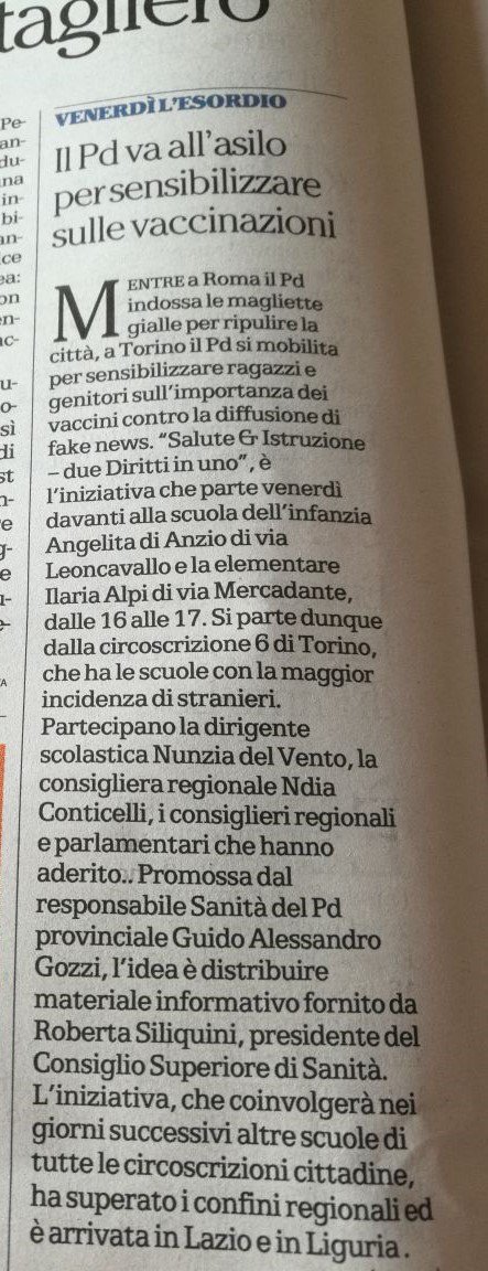 FiloPucci's tweet photo. #Vaccini la campagna informativa del #PDTorino #SaluteIstruzione due diritti in uno https://t.co/GLwOzekydf