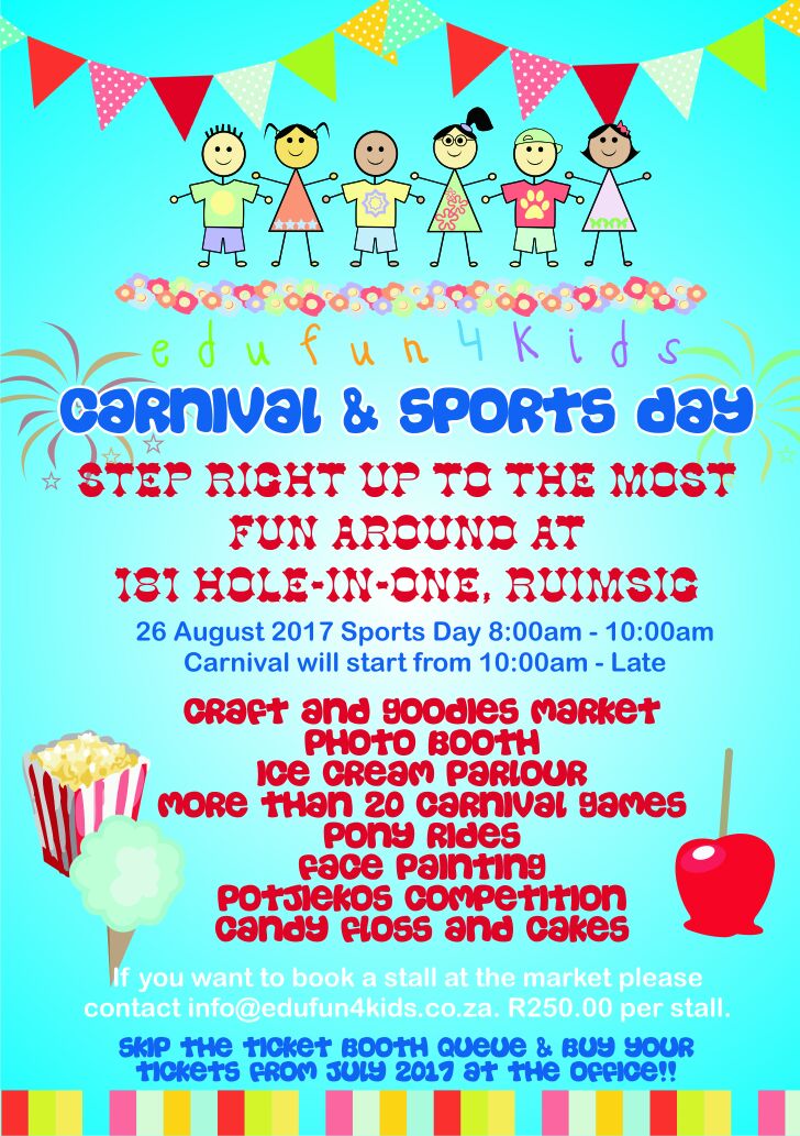 EduFun4Kiddies's tweet photo. Spring Carnival 2017 Market - Arts &amp; Crafts, Toys, Clothing, Kids entertainment &amp; Food @GetItJHBWest #Johannesburg https://t.co/Q4blz0ic9K https://t.co/ZCe84bezvt