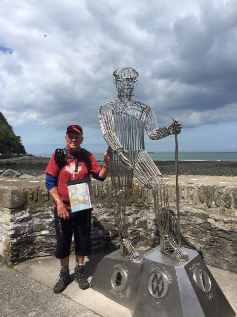 One of our walkers finishing the #coleridgeway. Well done