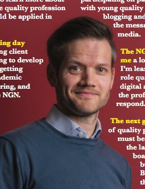 Qualityworld's tweet photo. Members: In QW May, read our "5 minutes with" Andy Crossley, managing consultant @OaklandLLP &amp; @CQINGN ambassador #qualityadvocate https://t.co/IicR594Cco