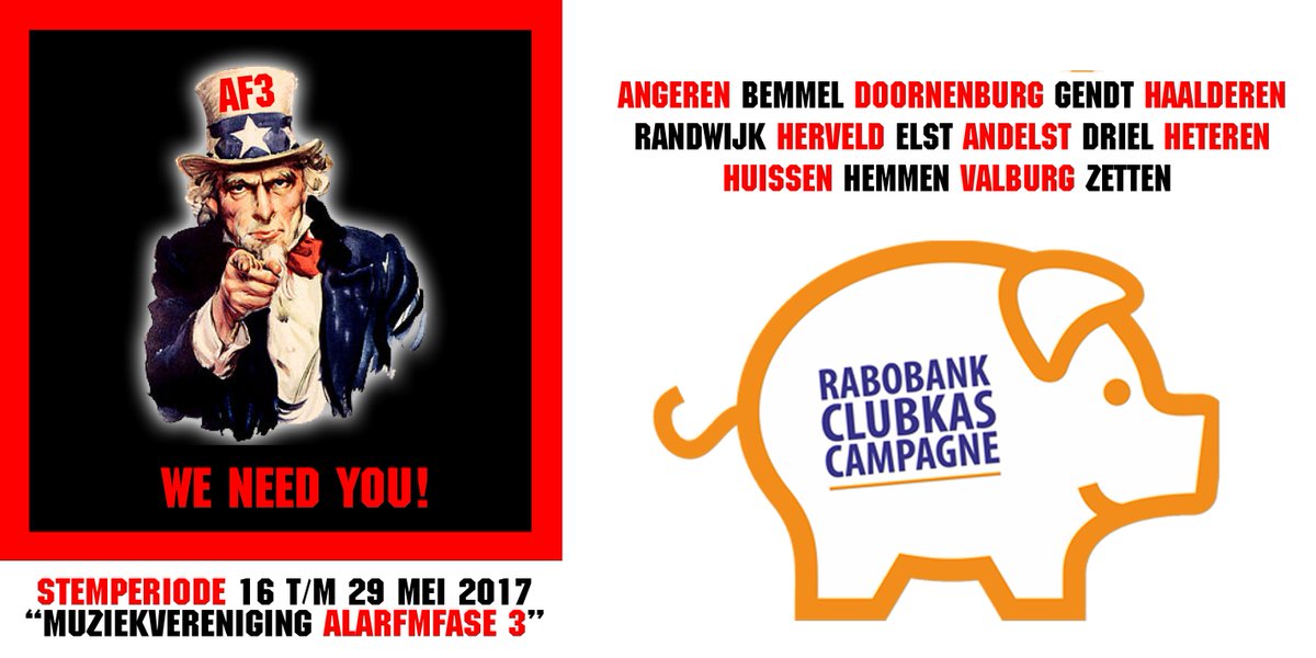 Er kan weer gestemd worden voor de #Rabobank Clubkas Campagne! Van wie mogen wij 1 of 2 stemmen verwachten? Delen = lief.
