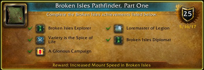 PoetBallet's tweet photo. I just earned the [Broken Isles Pathfinder, Part One] Achievement! #Warcraft https://t.co/U5jHK1wrLS