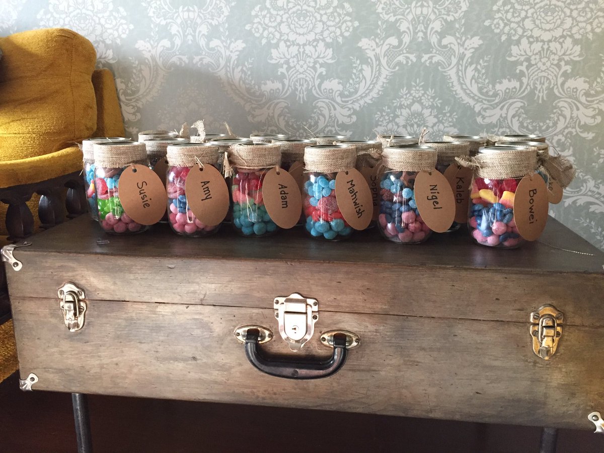 #EAW #wemakeTD personalized #candyjars for the  team @9thandWhyte