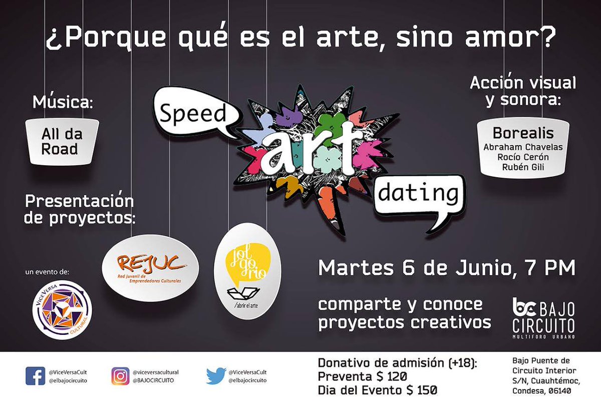re_probado's tweet photo. Viernes 5pm en @dfvincularte Cynthia Granados nos invita a #SpeedArtDating y #nastywomenproject Mex #EnVivo x @codigodf conduce @re_probado https://t.co/O7jx3ROYPA