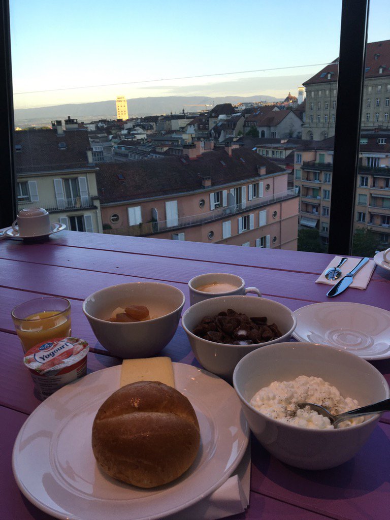 Lairdcity34's tweet photo. Starting the day off right. solid breakfast in Lausanne. What a view of Lake Geneva in the distance
#livelifeworkhard https://t.co/jAfNEyFiwe