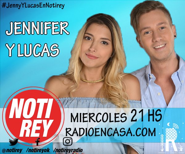 agus_rey's tweet photo. Para q los noctámbulos se enteren! Miércoles 21hs en @notirey @radioencasa nos visitan @JenniReina y @LucasJLeonardi de #DespedidaDeSolteros https://t.co/3dQEiIhmCN