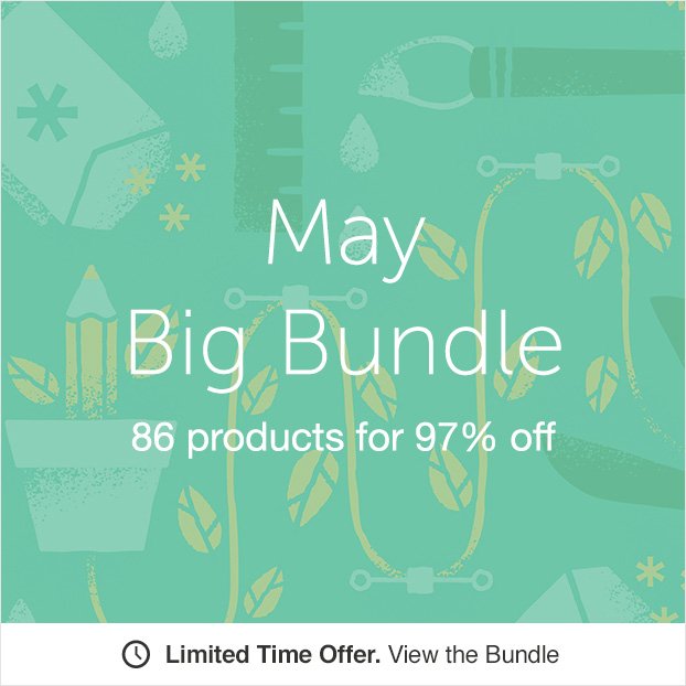 SmashingList's tweet image. Get 86 top @CreativeMarket products worth $1427+ for only $39 crmrkt.com/OJjqv6 #Deals #graphicdesign