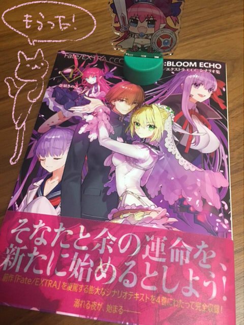 ট ইট র ワダアルコ 本日発売の Fate Extra Ccc のシナリオ集 Fate Extra Ccc Void Log Bloom Echo の装画と挿絵を描かせていただきました よろしくおねがいします 久々に読んでも超おもしろい T Co Ujupvl8fqa T Co