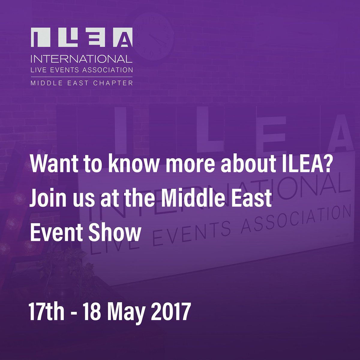 ILEA_ME's tweet photo. Good morning from @MEeventshow! Doors open at 10am, come say hi to #ILEA, @EventjobsEMEA, @EFM_Group & #Simtran at #standB30 #MEES https://t.co/I2tS1YVOeO